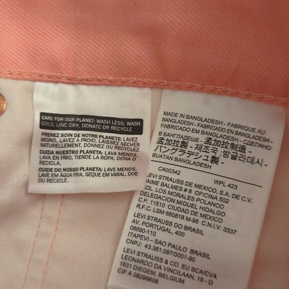 Levi's pink 501 jeans size 36x30 - Picture 6 of 10